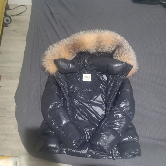 SAM. Jackets & Blazers - SAM New York Black Puffer with Fur Hood